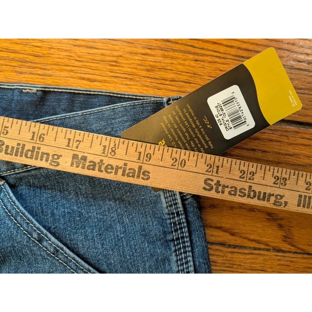 Lee Mens Big & Tall 40 Carpenter Shorts Loose Fit Original Stone Utility Denim - Picture 7 of 8